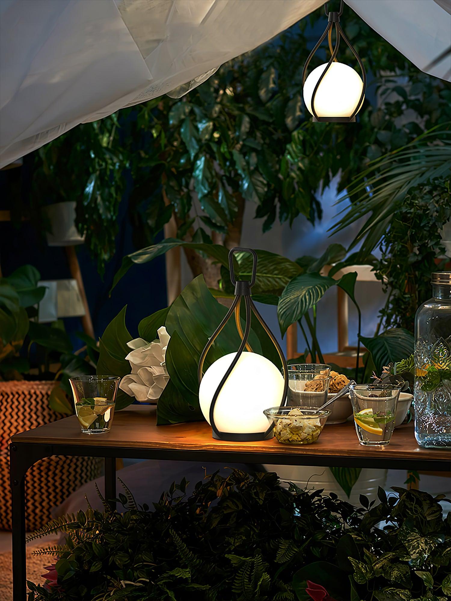 エクリッセ オーブ ランタン 充電式テーブルランプ