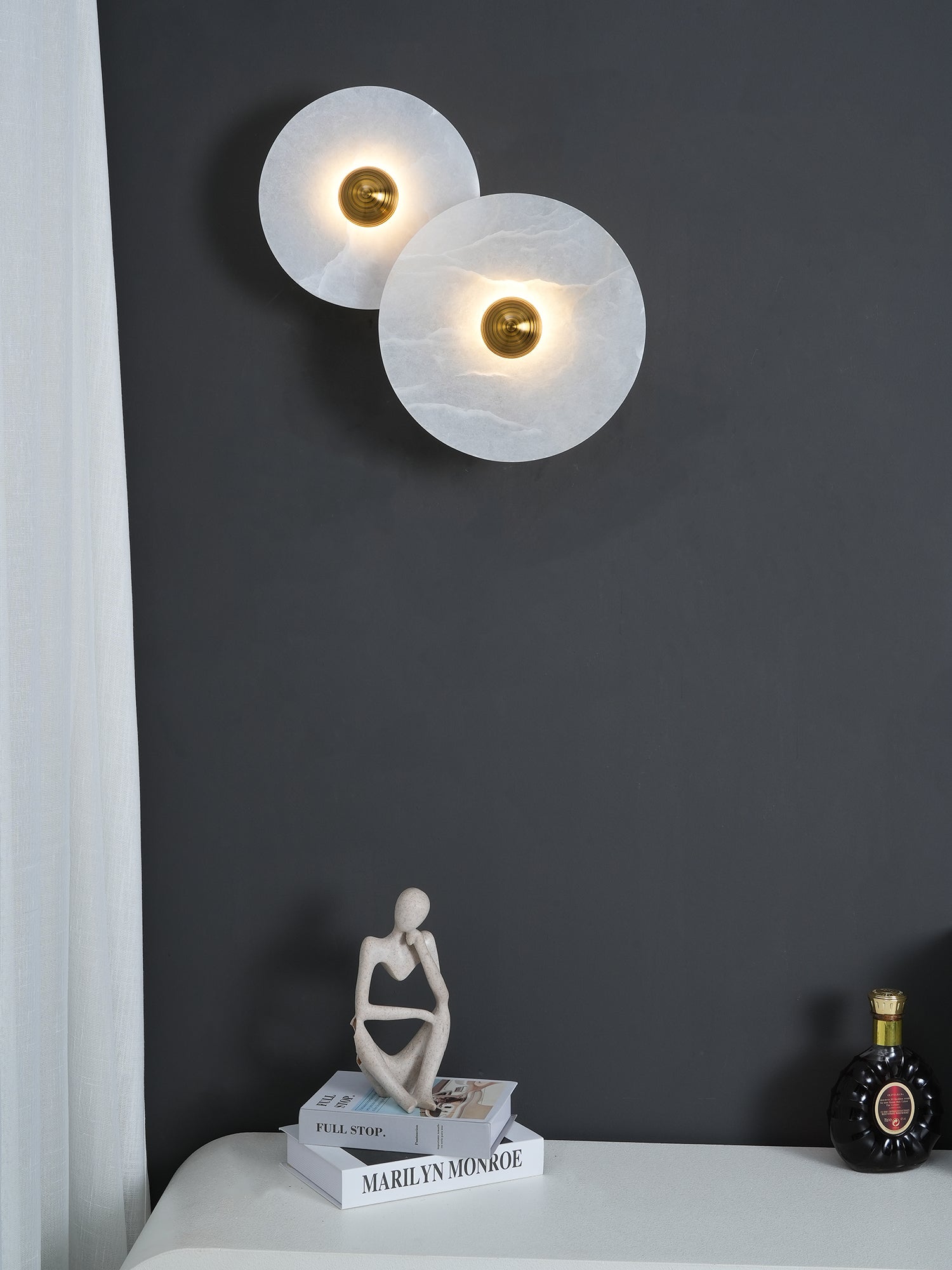Alabaster Planes Wall Lamp