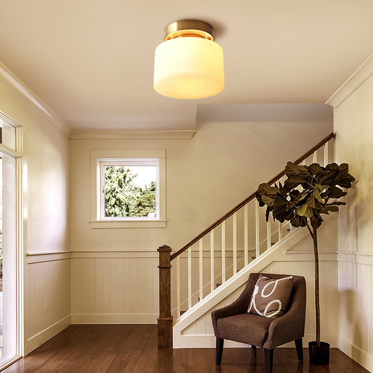 Tatum Glass Ceiling Light