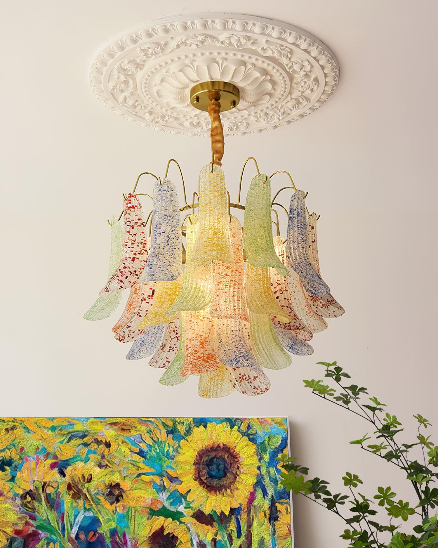 Venini Glass Chandelier