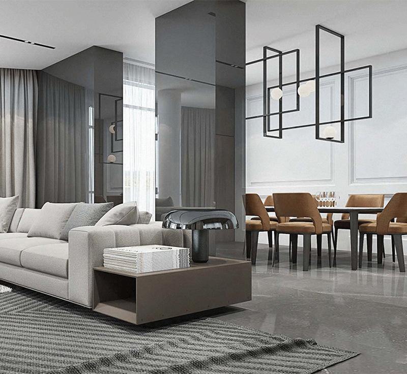 モンドリアンガラスシーリングライト