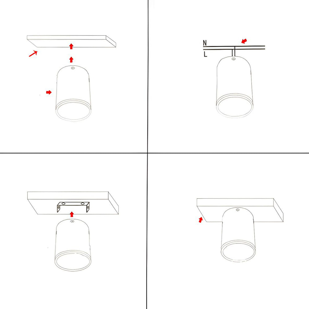 廊下用シンプルなアルミ製LEDシーリングダウンライト