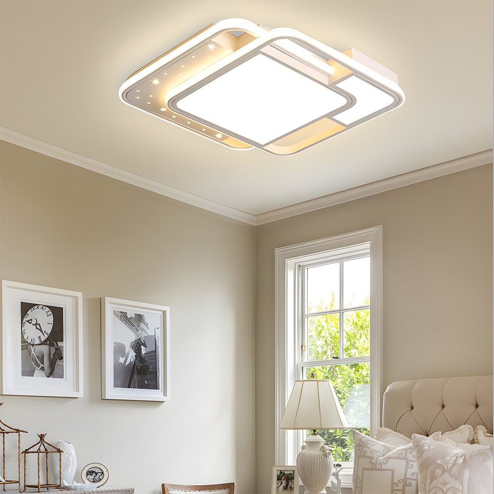 モダンな星空模様の白色LEDリビングルーム用シーリングライト