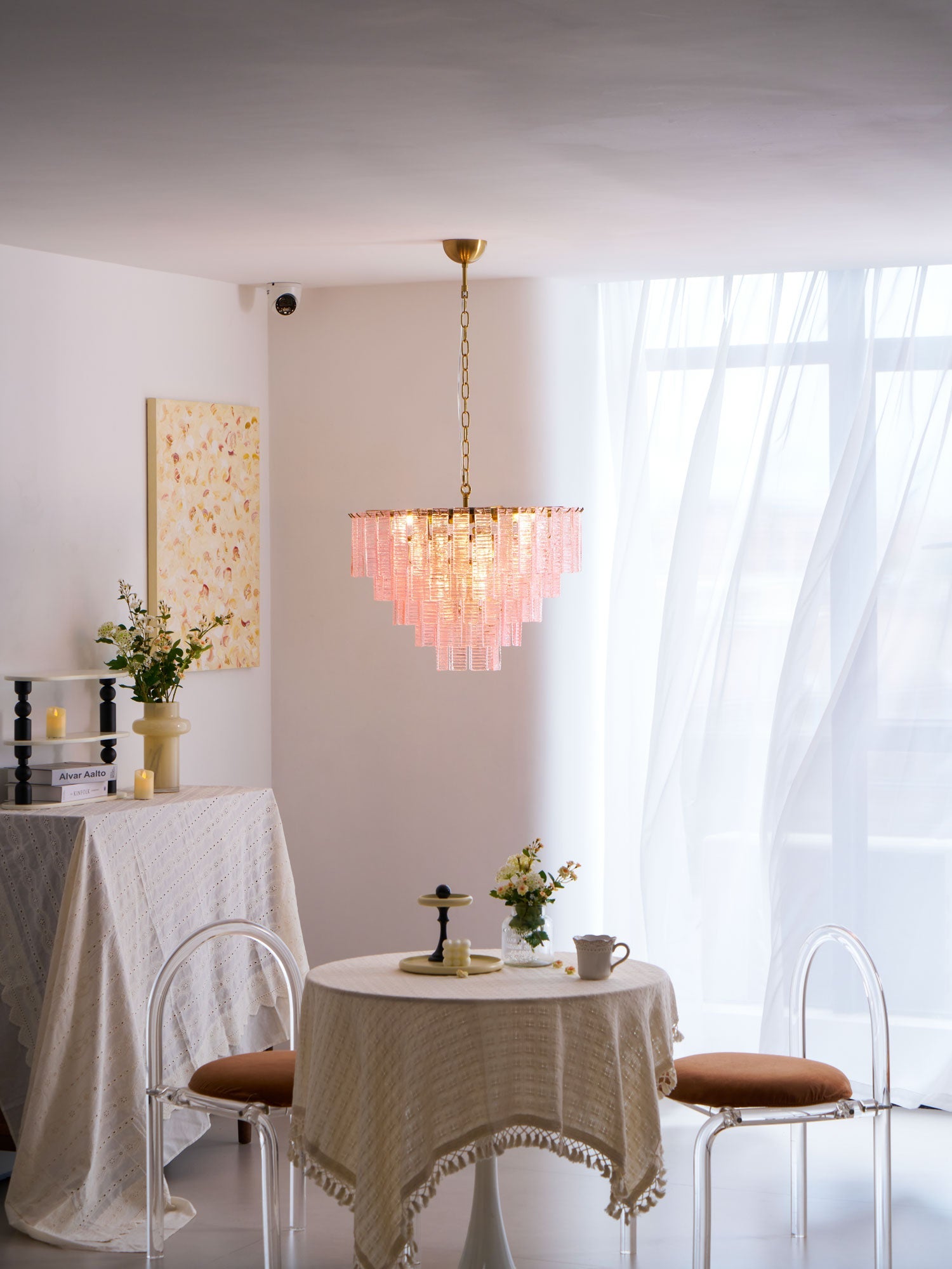 Opalora Pink Chandelier