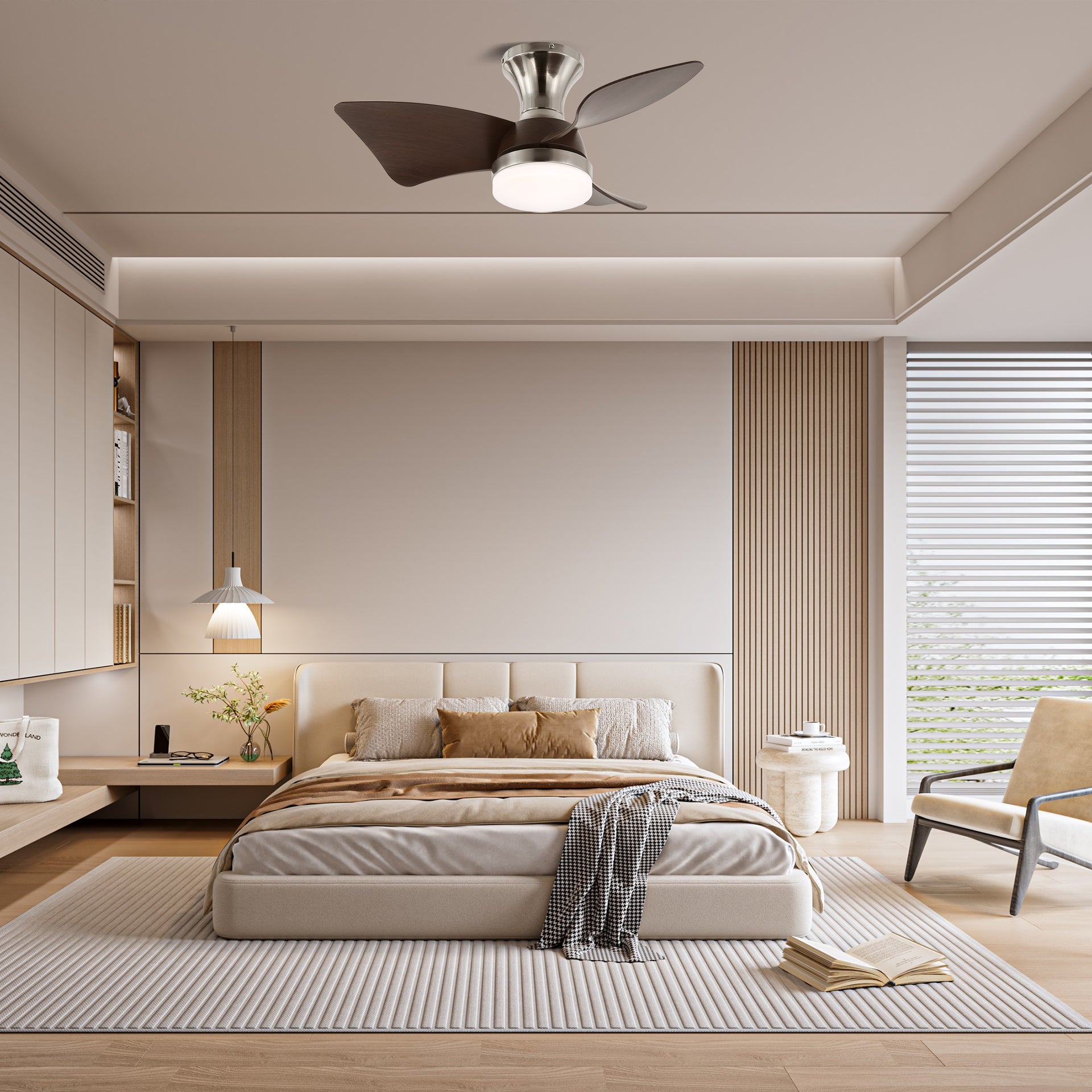 Calix 27 インチ シーリングファン ライト