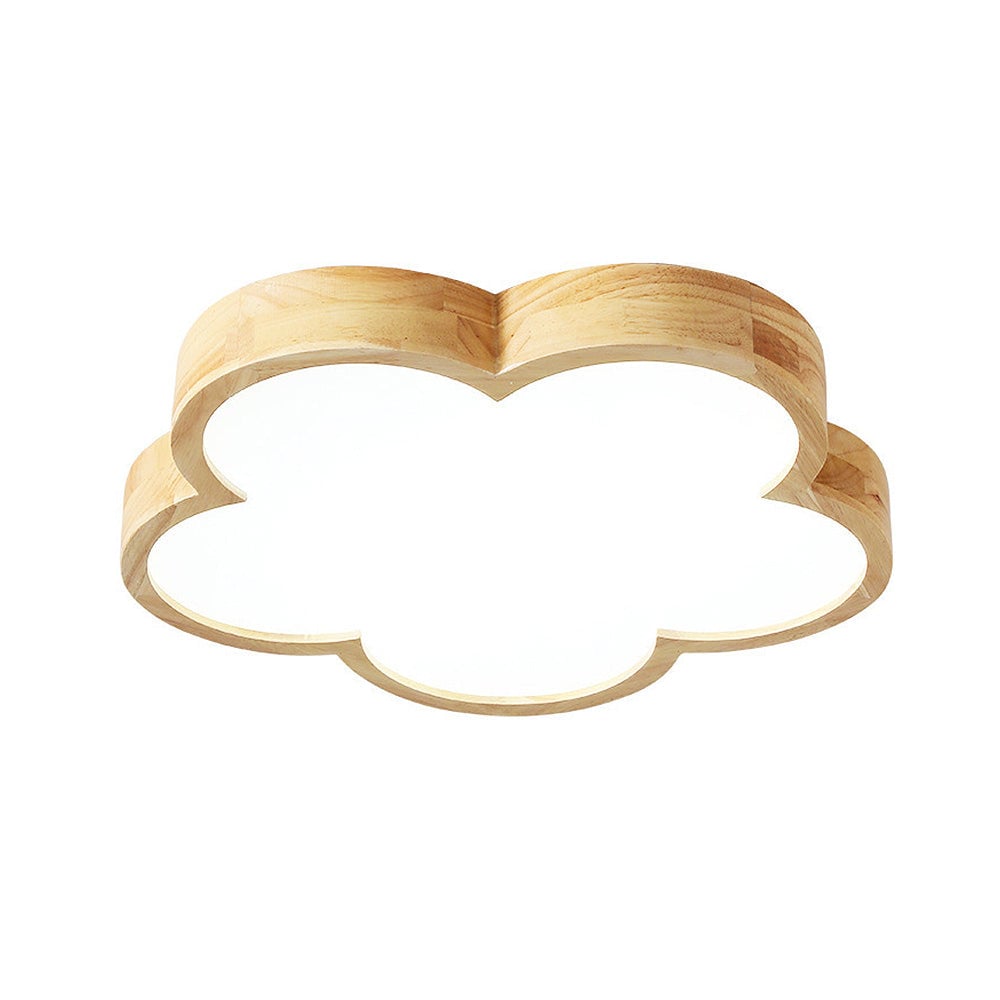 寝室用 Wabi-Sabi ウッドフラワー LED シーリングライト