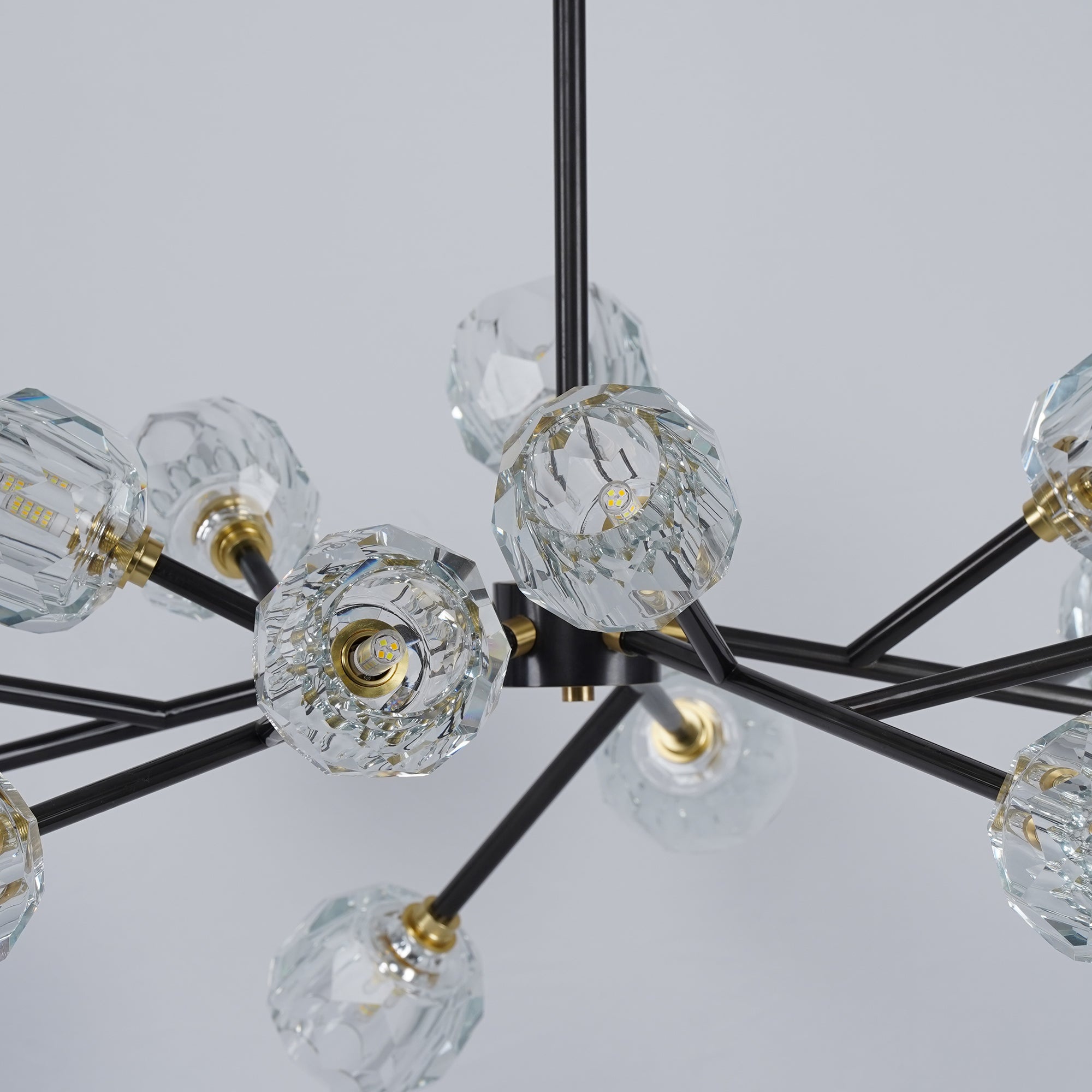 Crystal Ball Round Cluster Chandelier