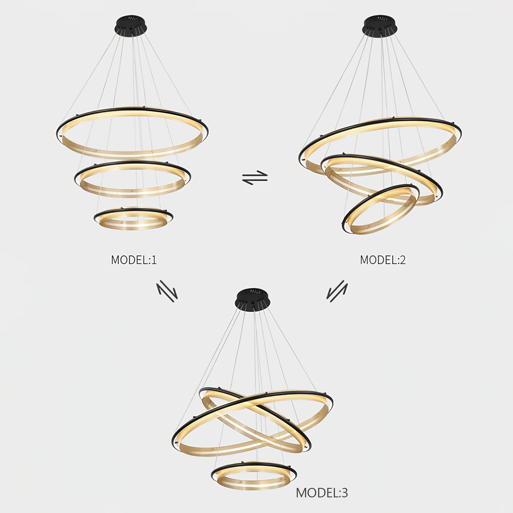 アクリルLEDシャンデリア