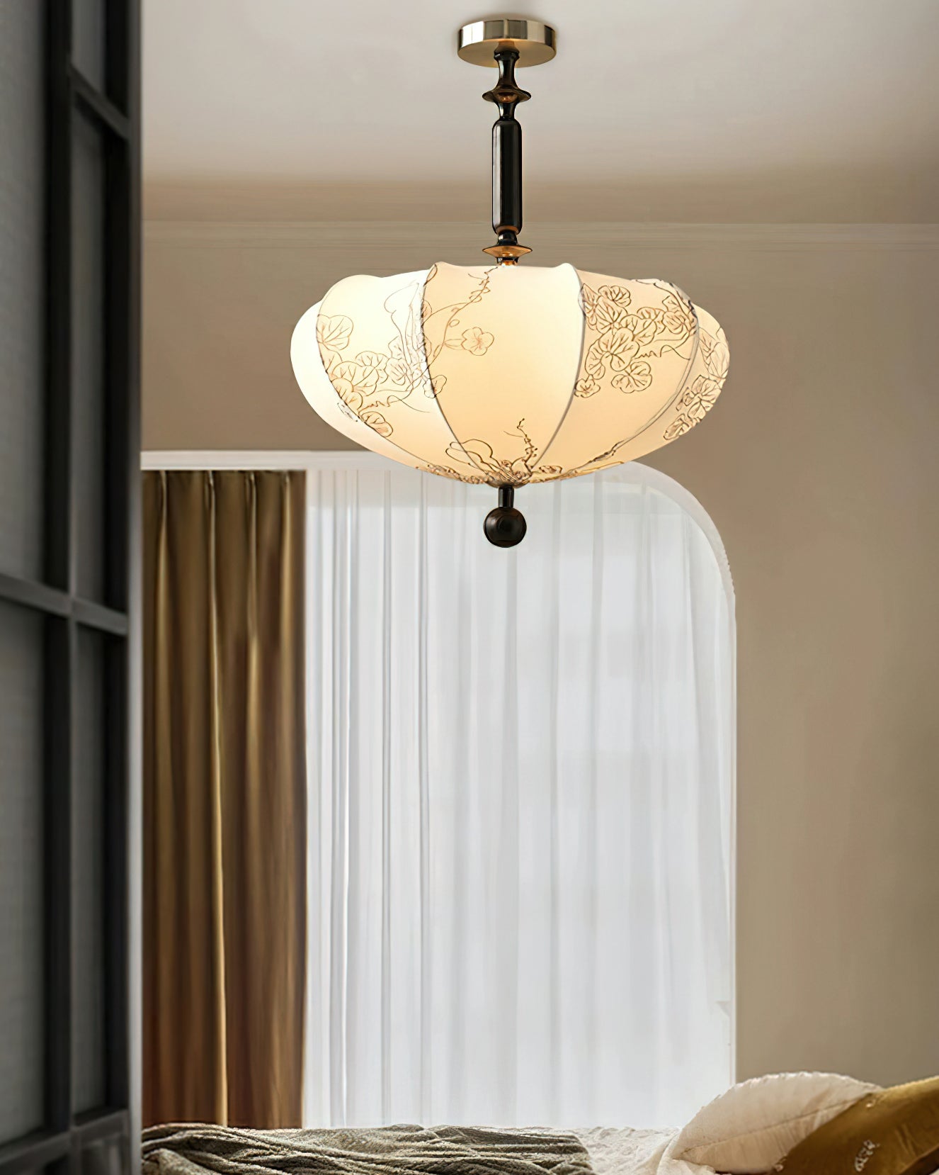 花柄のシーリングライト