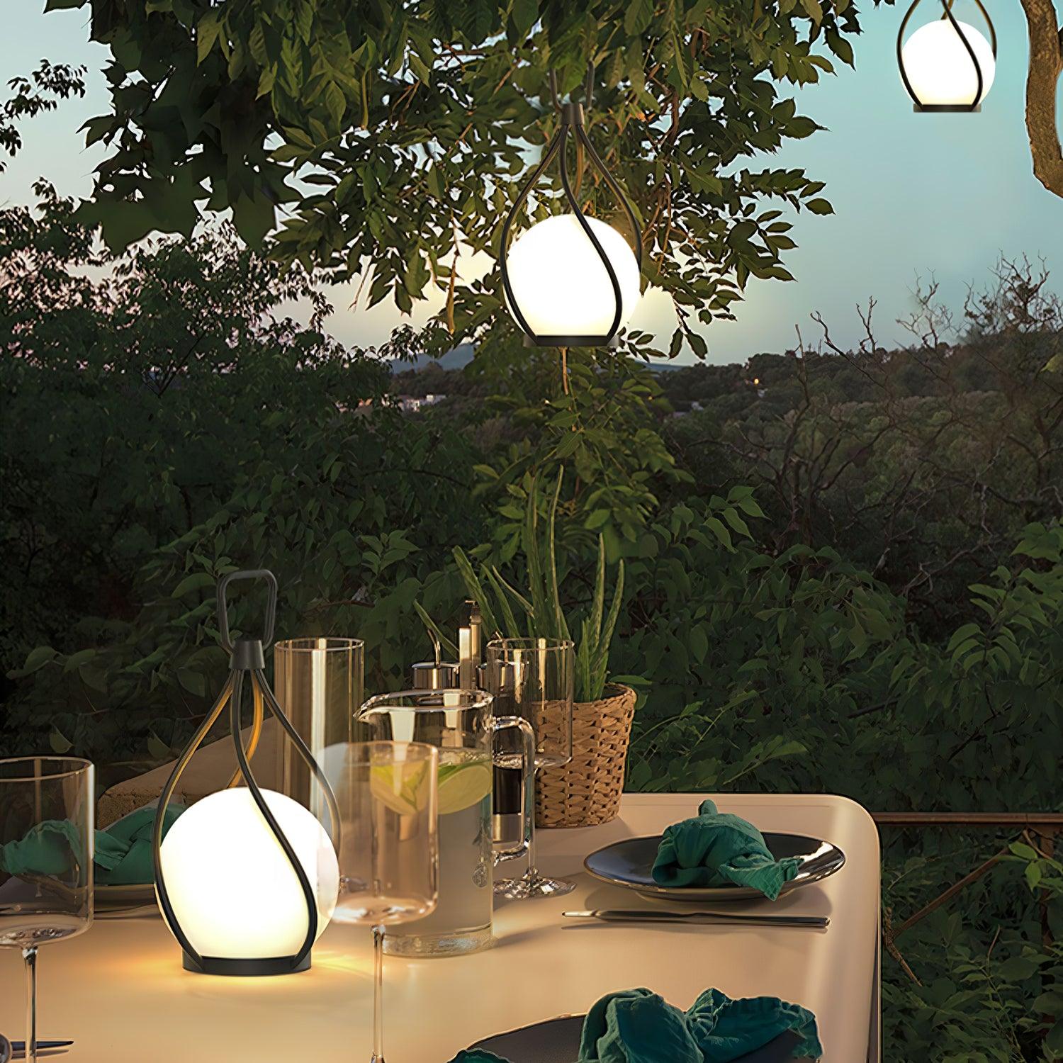 エクリッセ オーブ ランタン 充電式テーブルランプ