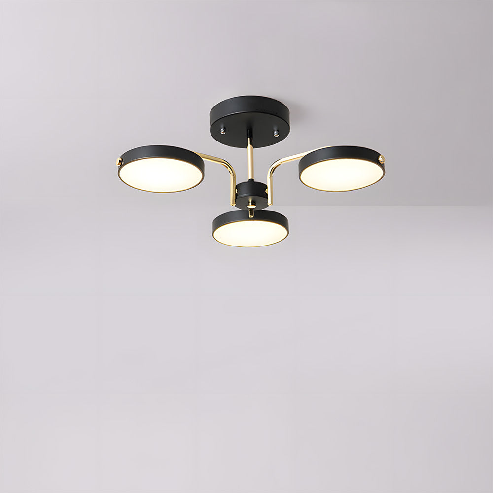 北欧風クリエイティブアイアンリビングルームLEDシーリングライト