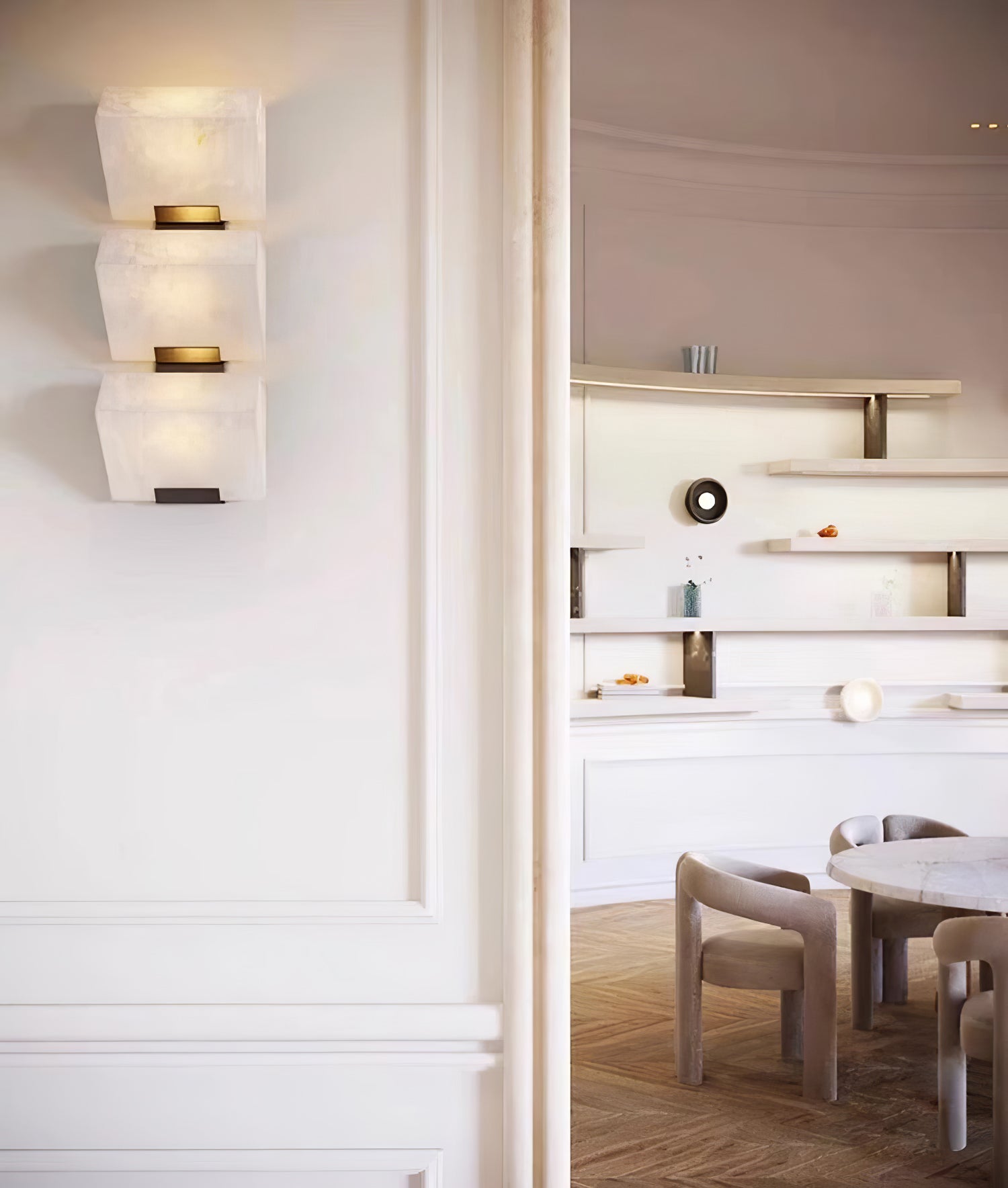 アラバスター階段ウォールランプ