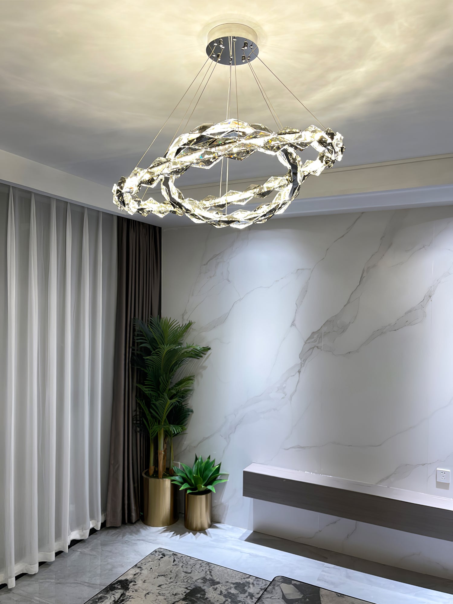 ロンバスクリスタルシャンデリア