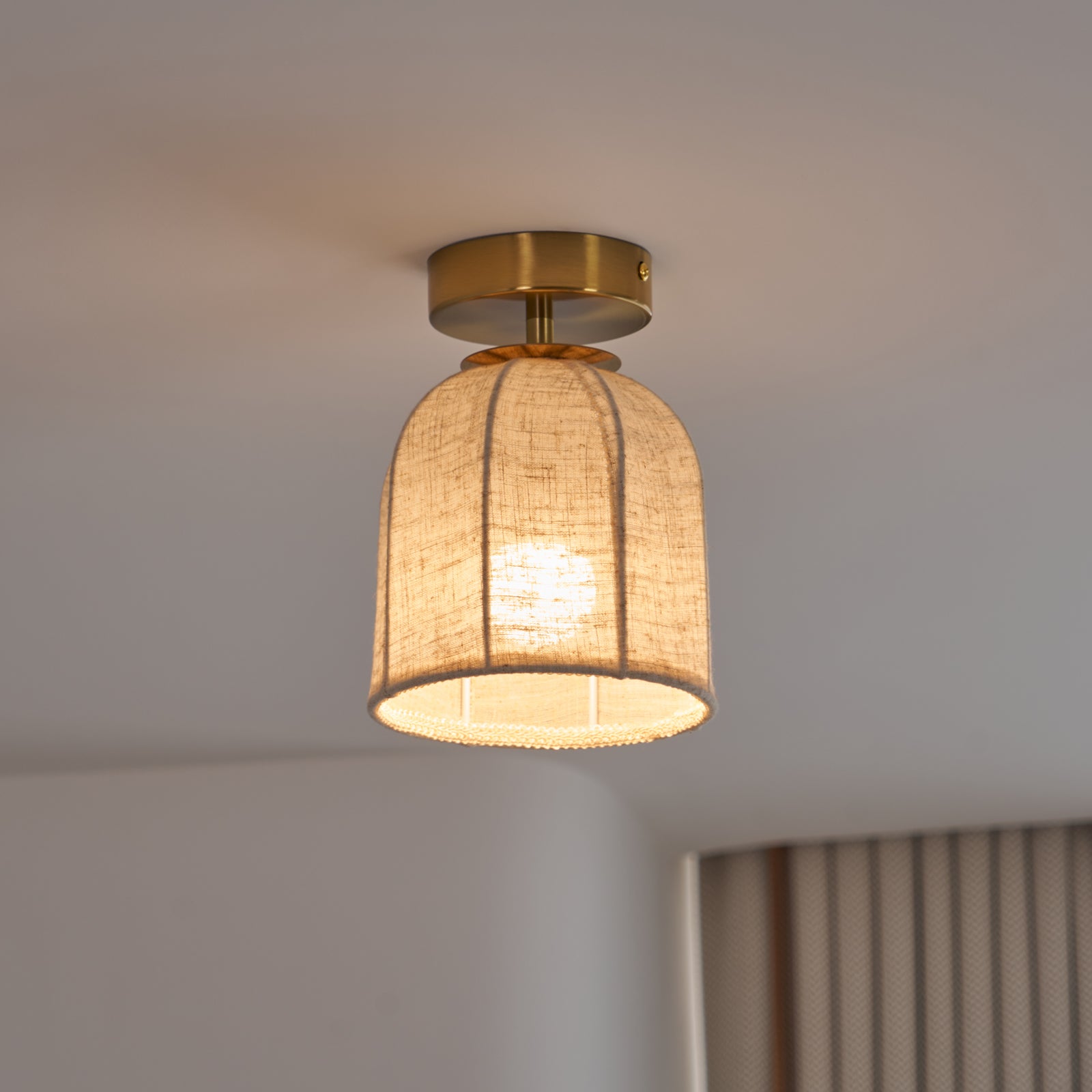 シエナ リネン シーリングランプ