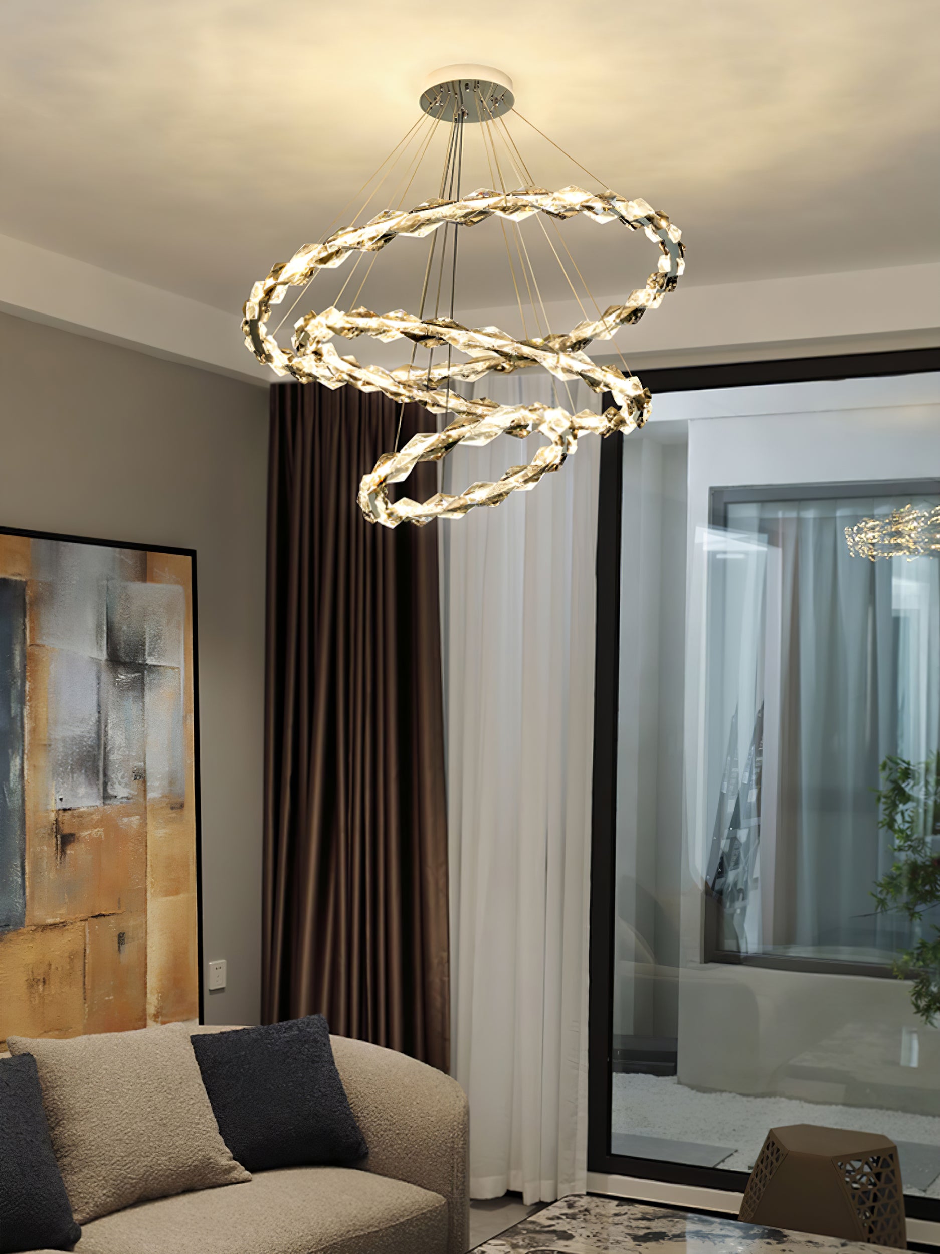 ロンバスクリスタルシャンデリア