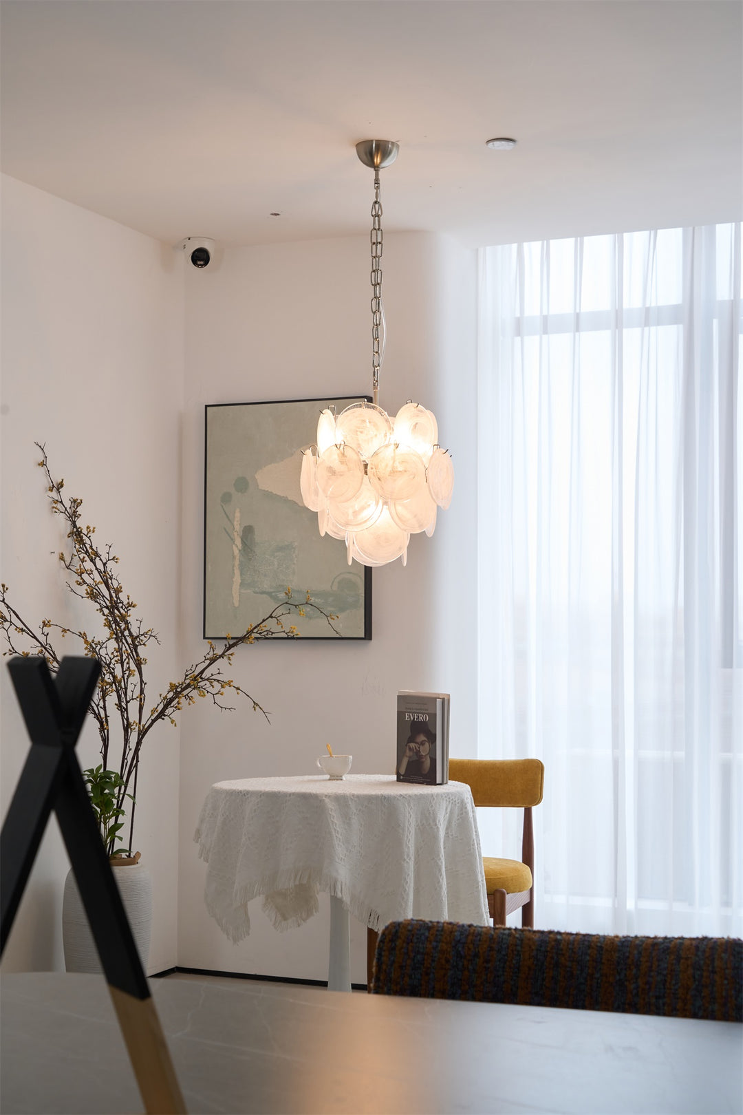 Loire Valley Glass Chandelier