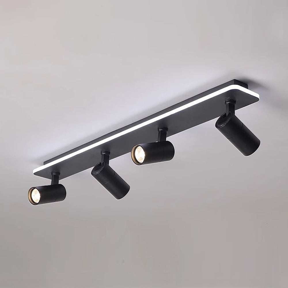 キッチン用のシンプルなトラック天井（白黒）