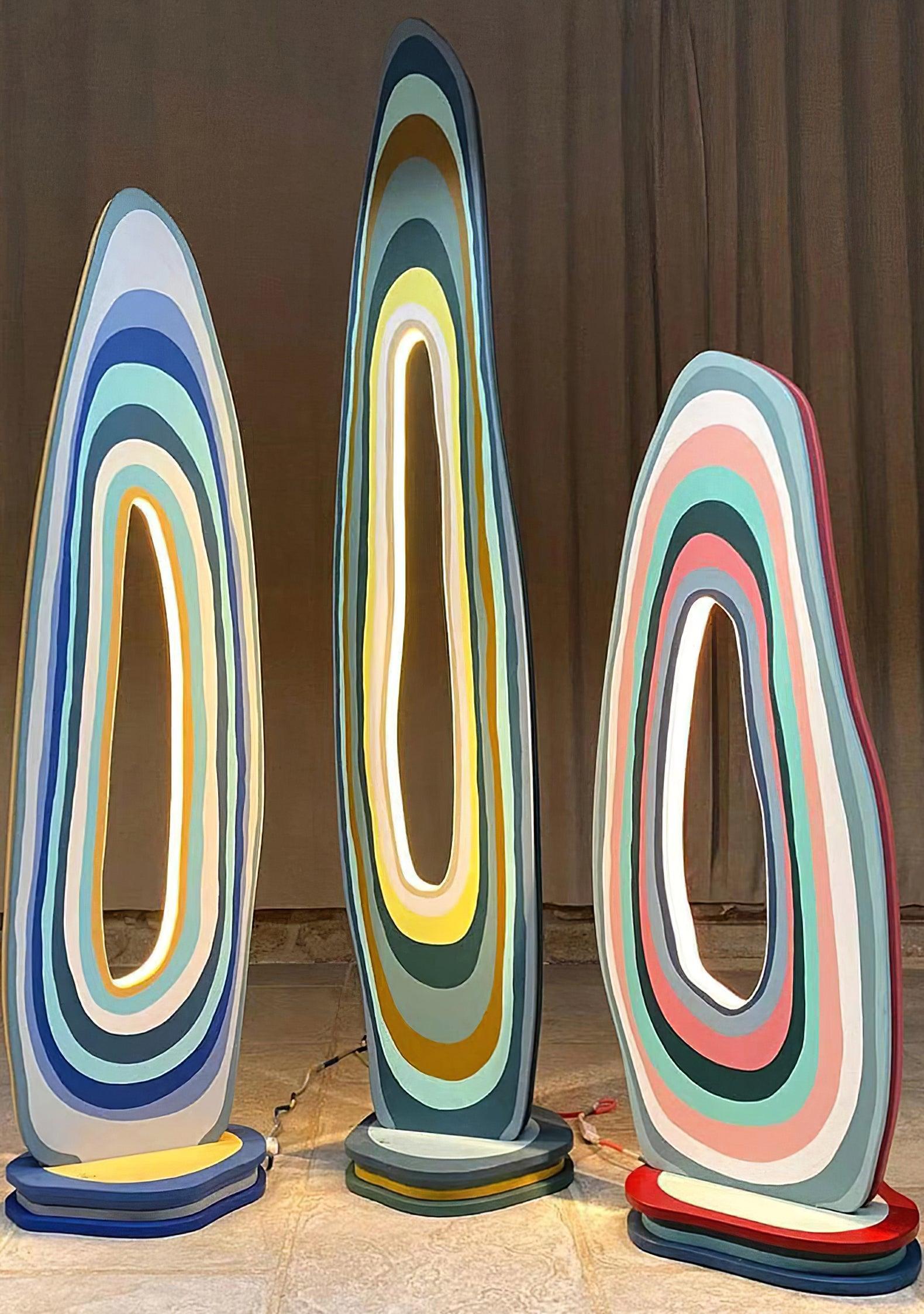 風景アクリルテーブルランプ