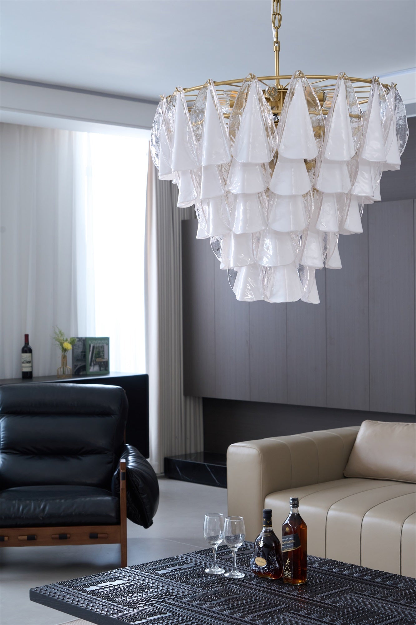 Lunara White Chandelier