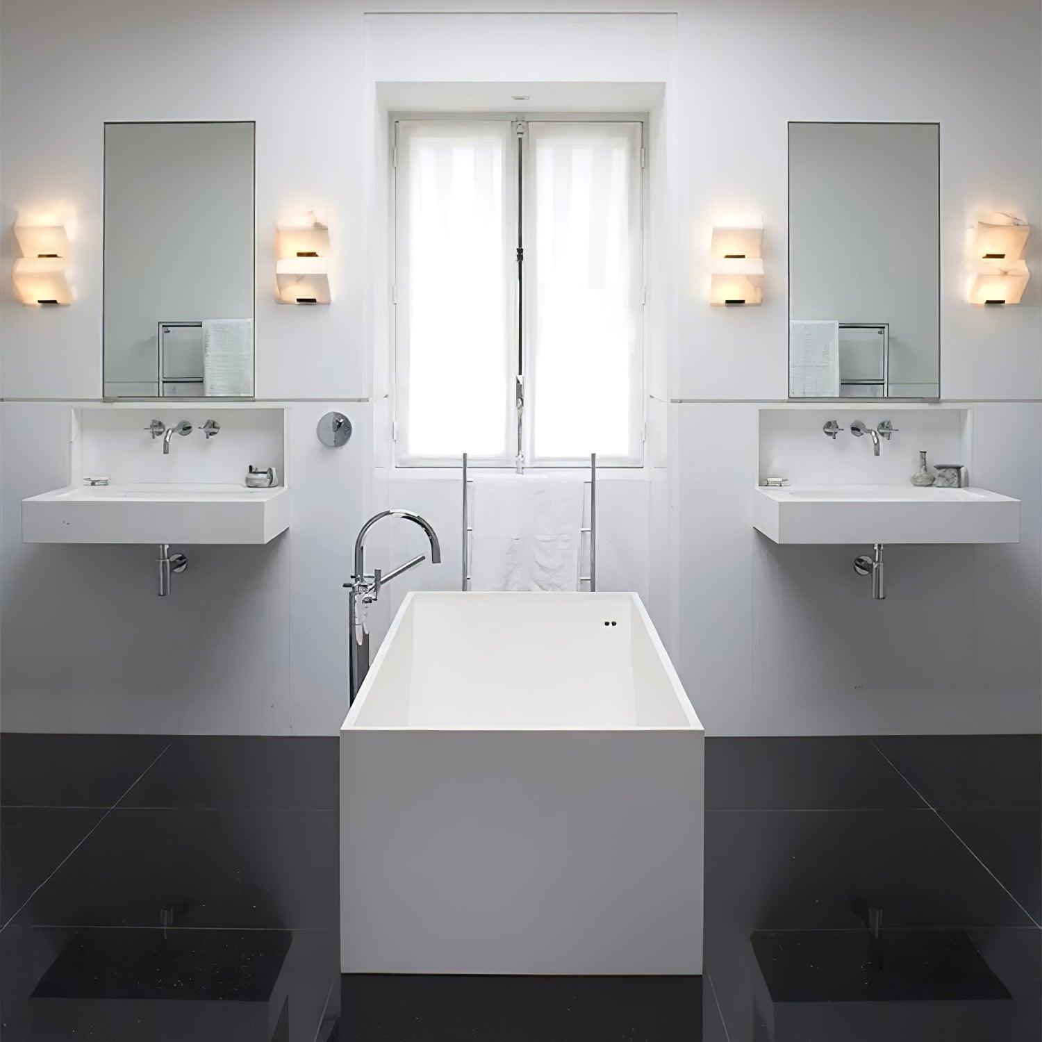 アラバスター階段ウォールランプ