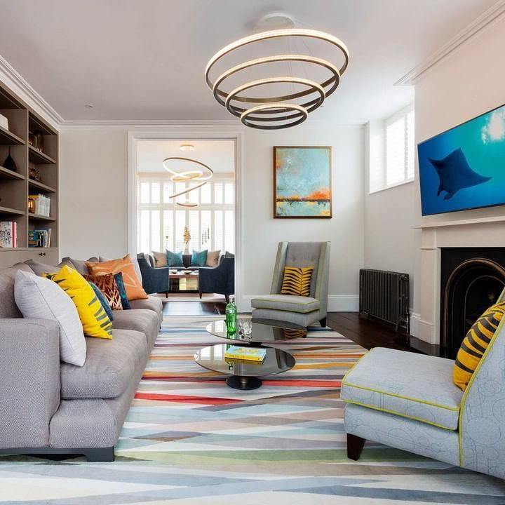 Ring Art Stairwell Chandelier