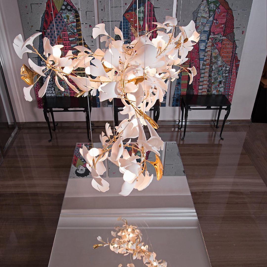 Gingko Chandelier B