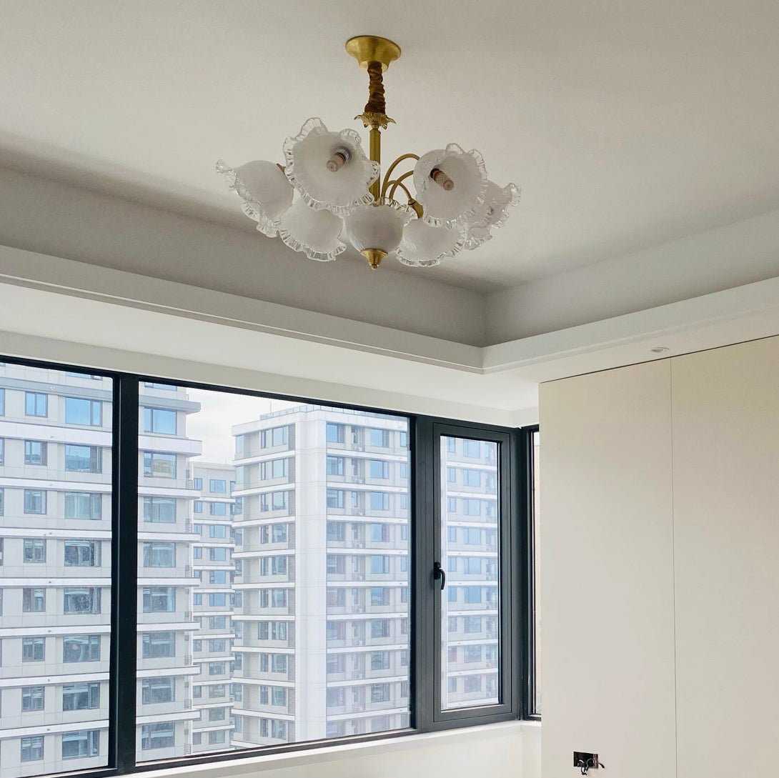 Floral Glass Chandelier