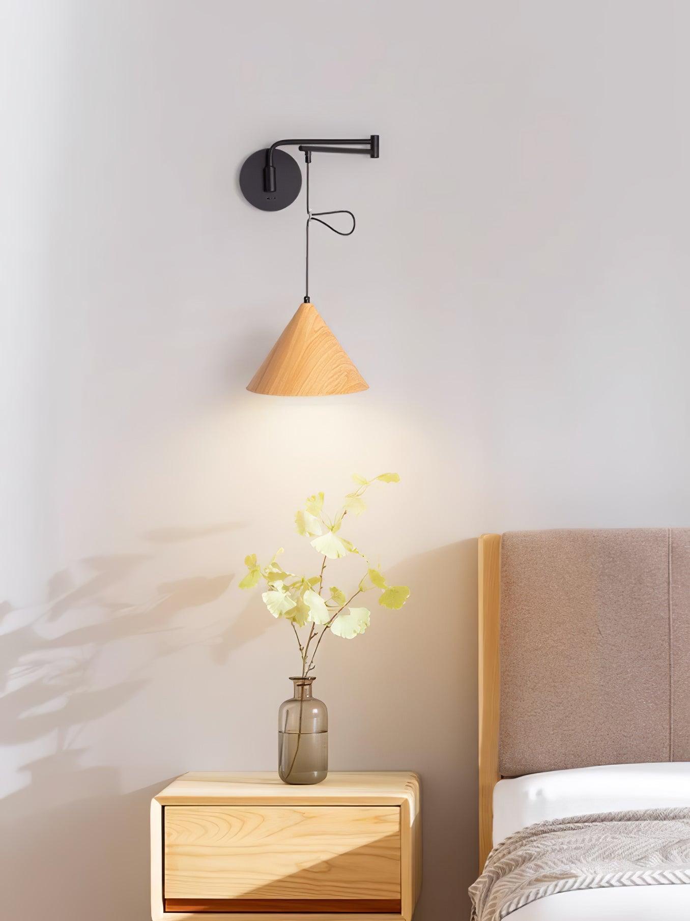 コーンスイングアームウォールランプ