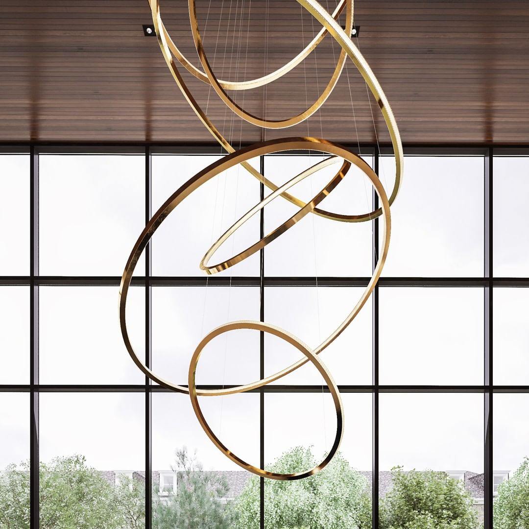 Lohja Gold Chandelier