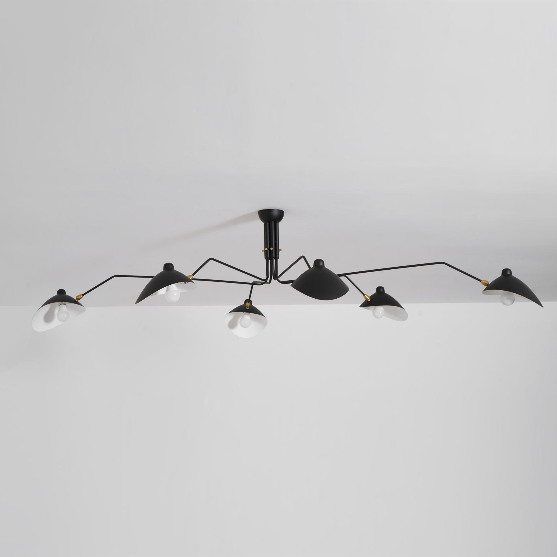Horizontal Serge Mouille Ceiling Lamp A