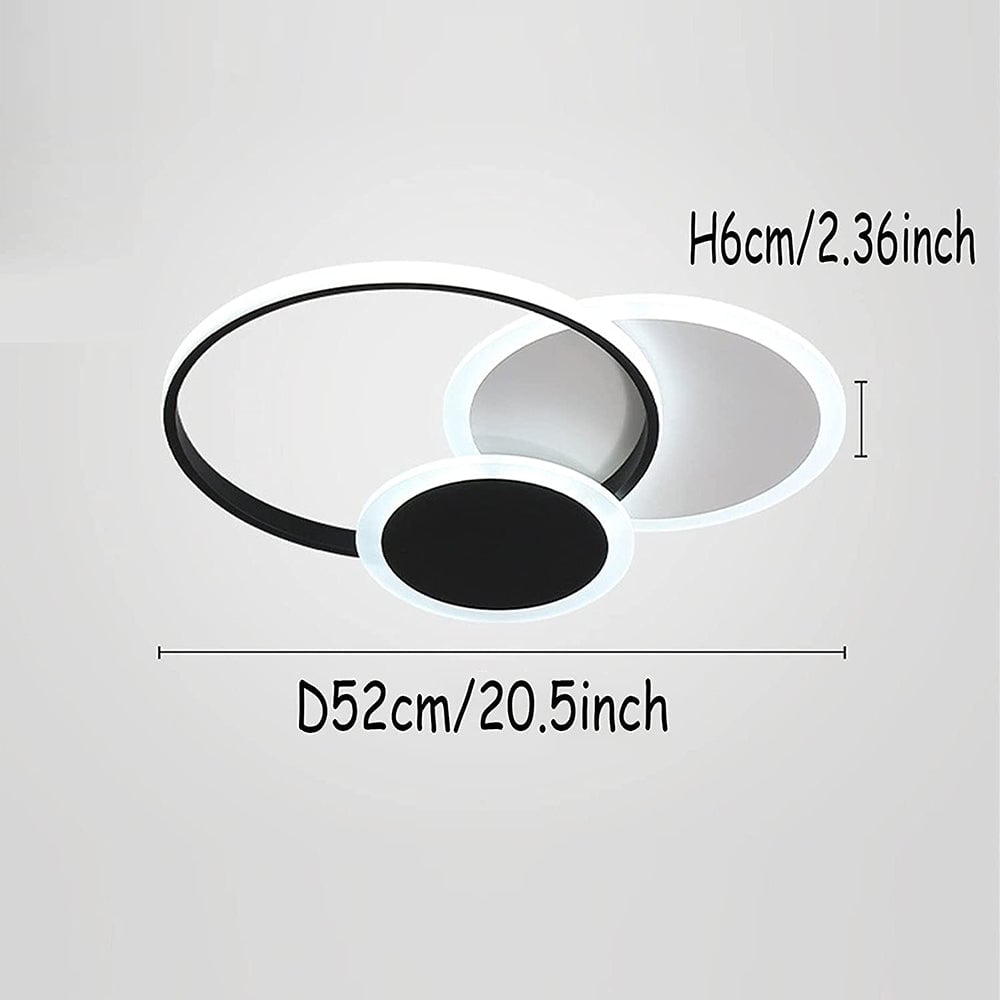 エレガントなアクリル製LEDフラッシュマウント寝室用シーリングランプ