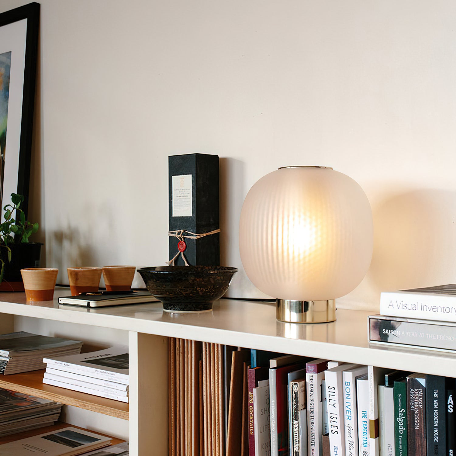 ブルームガラステーブルランプ