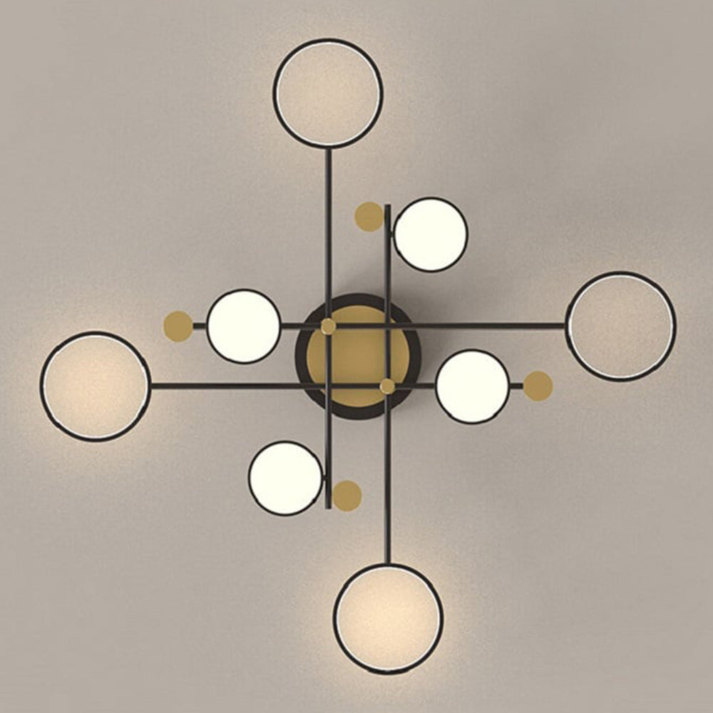 モダンリングLEDリビングルームシーリングライト