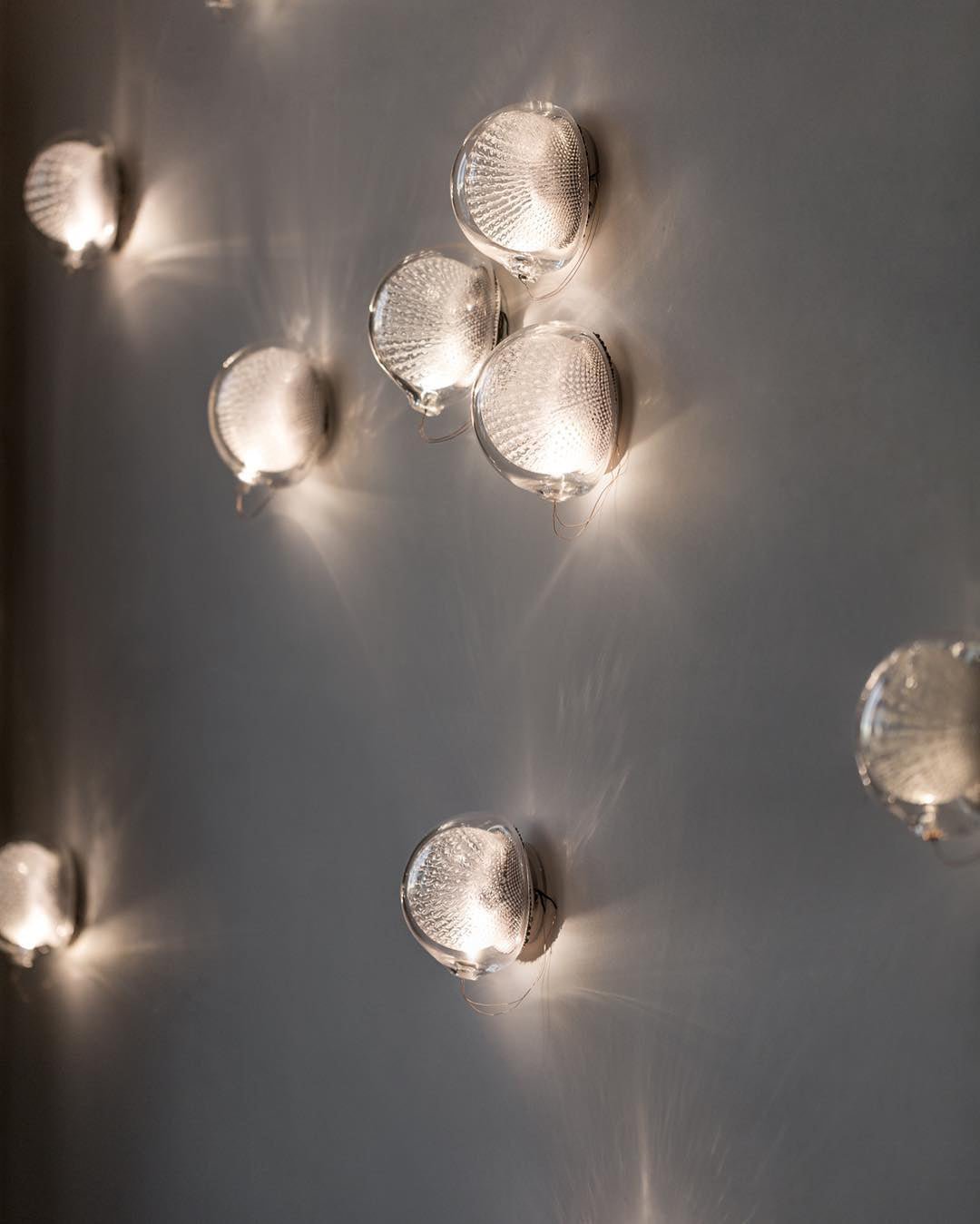 White-Clear Glass Wall Lamp