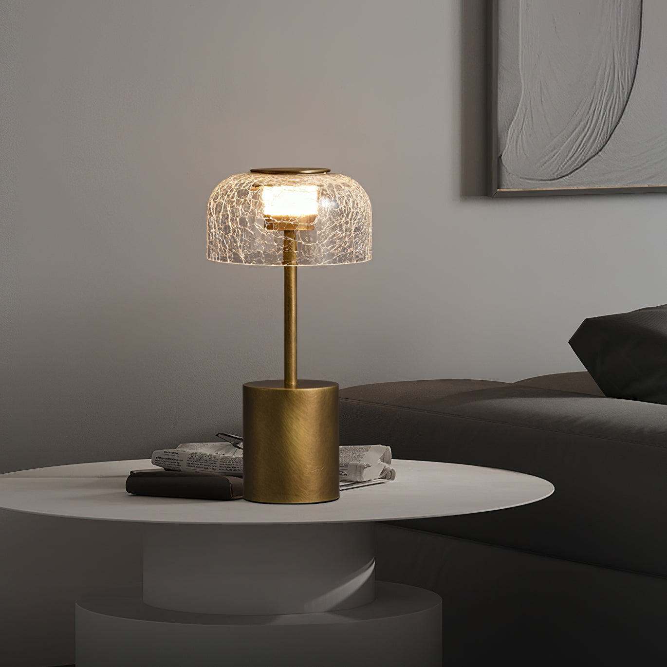 クラックル内蔵バッテリーテーブルランプ