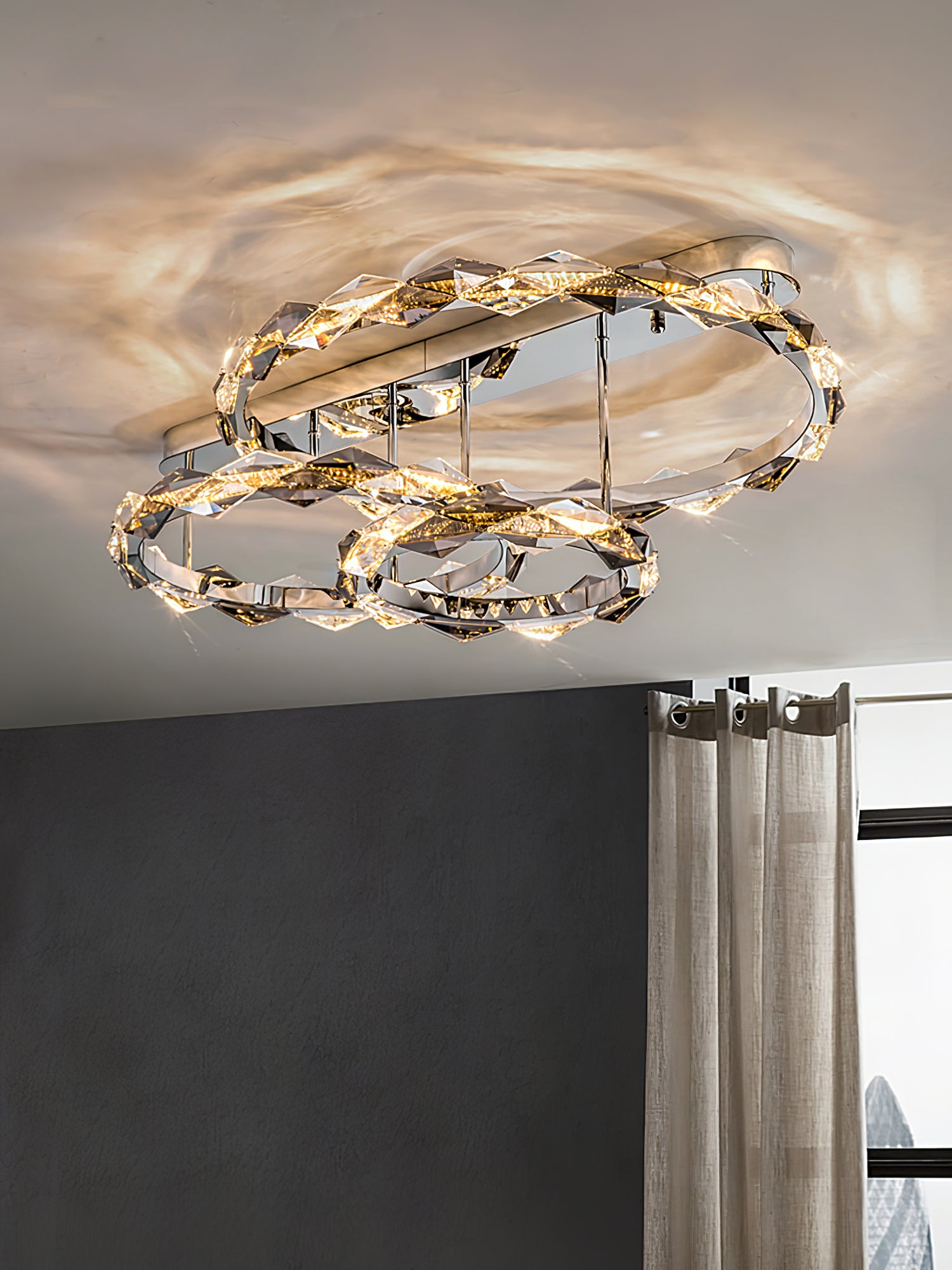 ロンバスクリスタルシーリングランプ