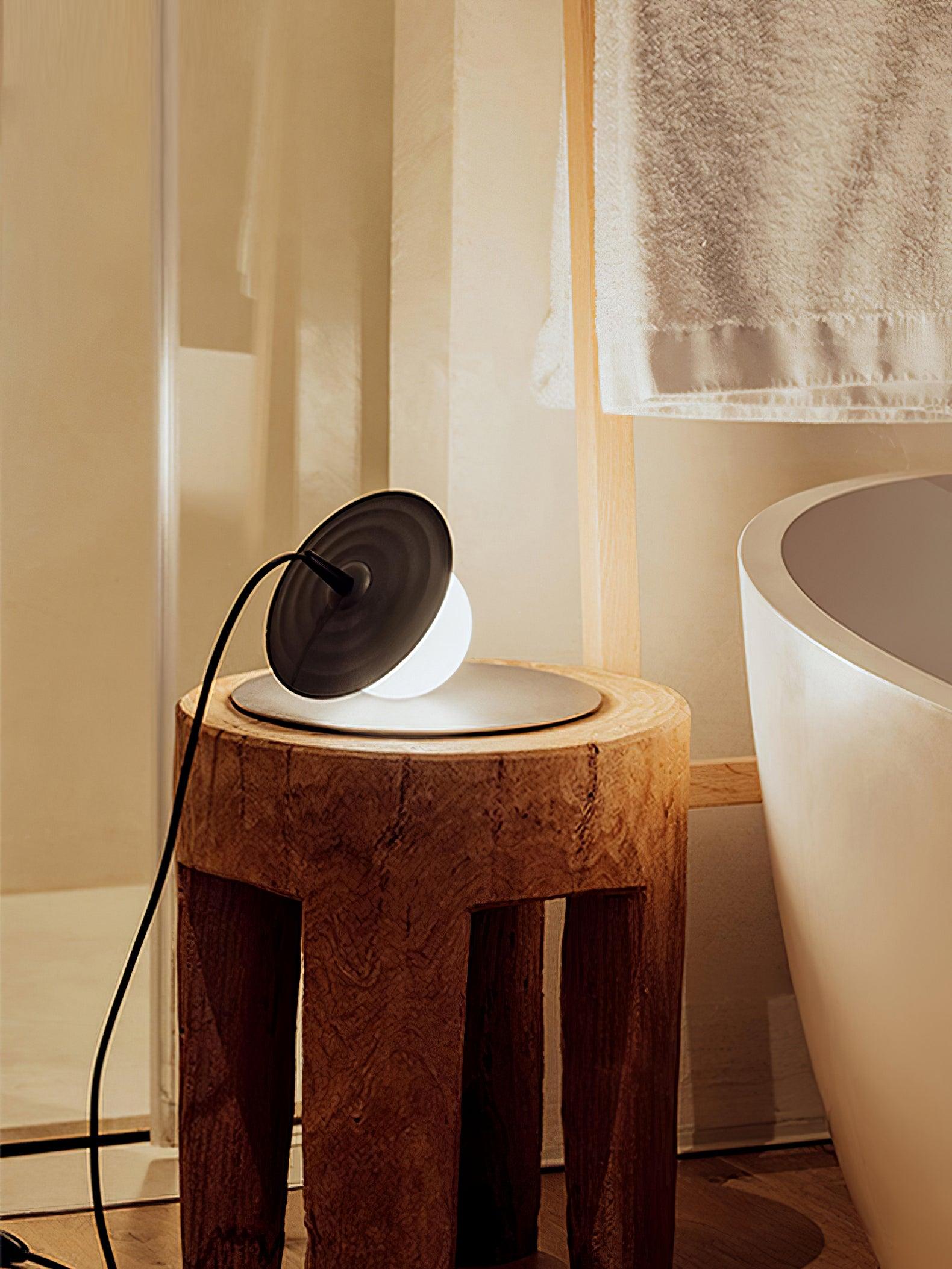 ミラーレコードテーブルランプ