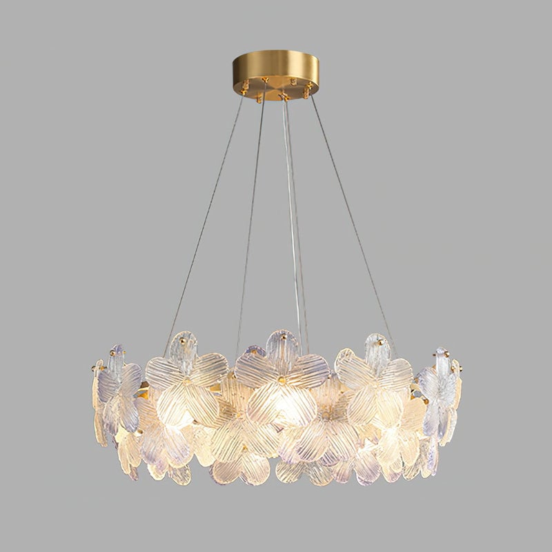 Charlotte Glass Flower Chandelier