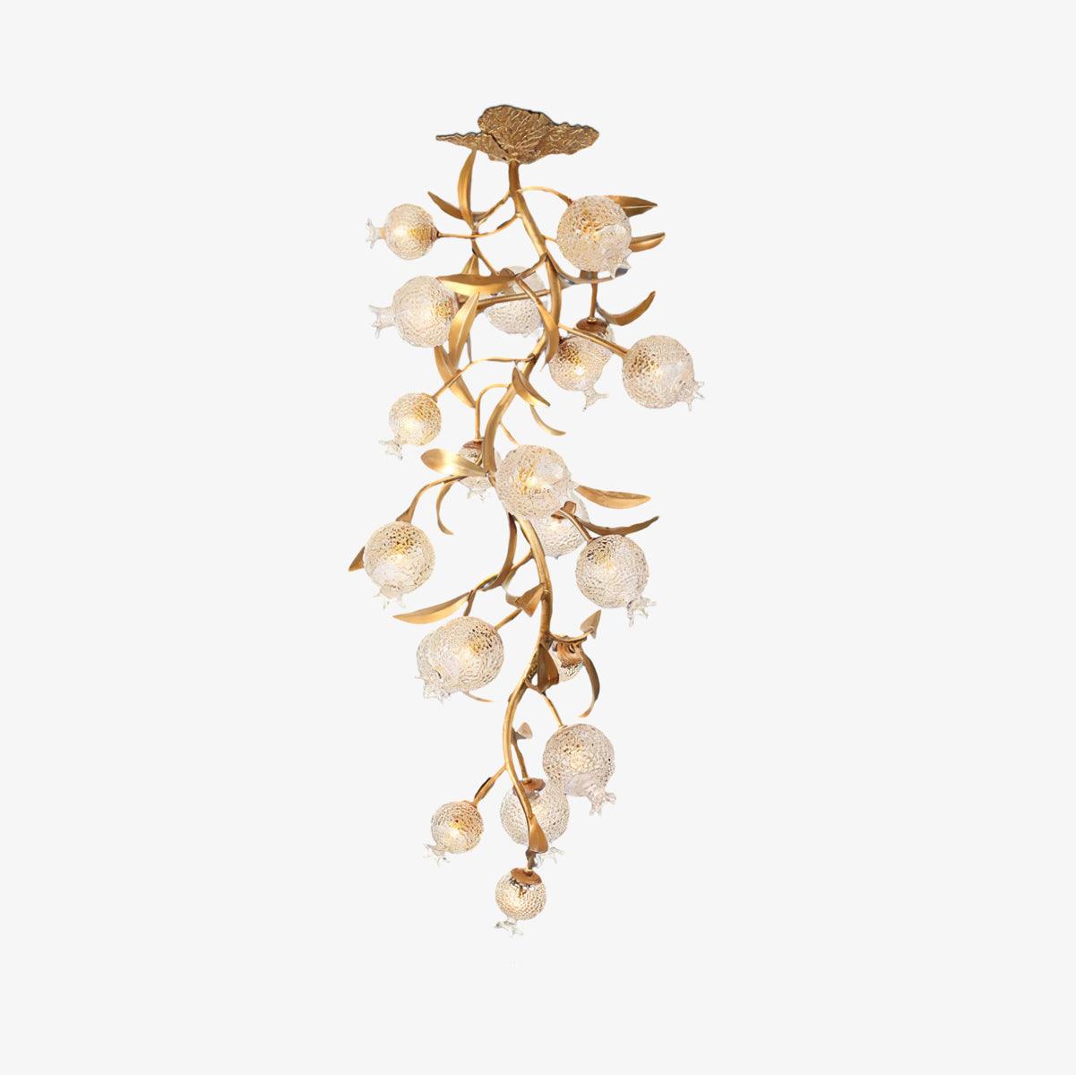 ザクロ真鍮シーリングランプ