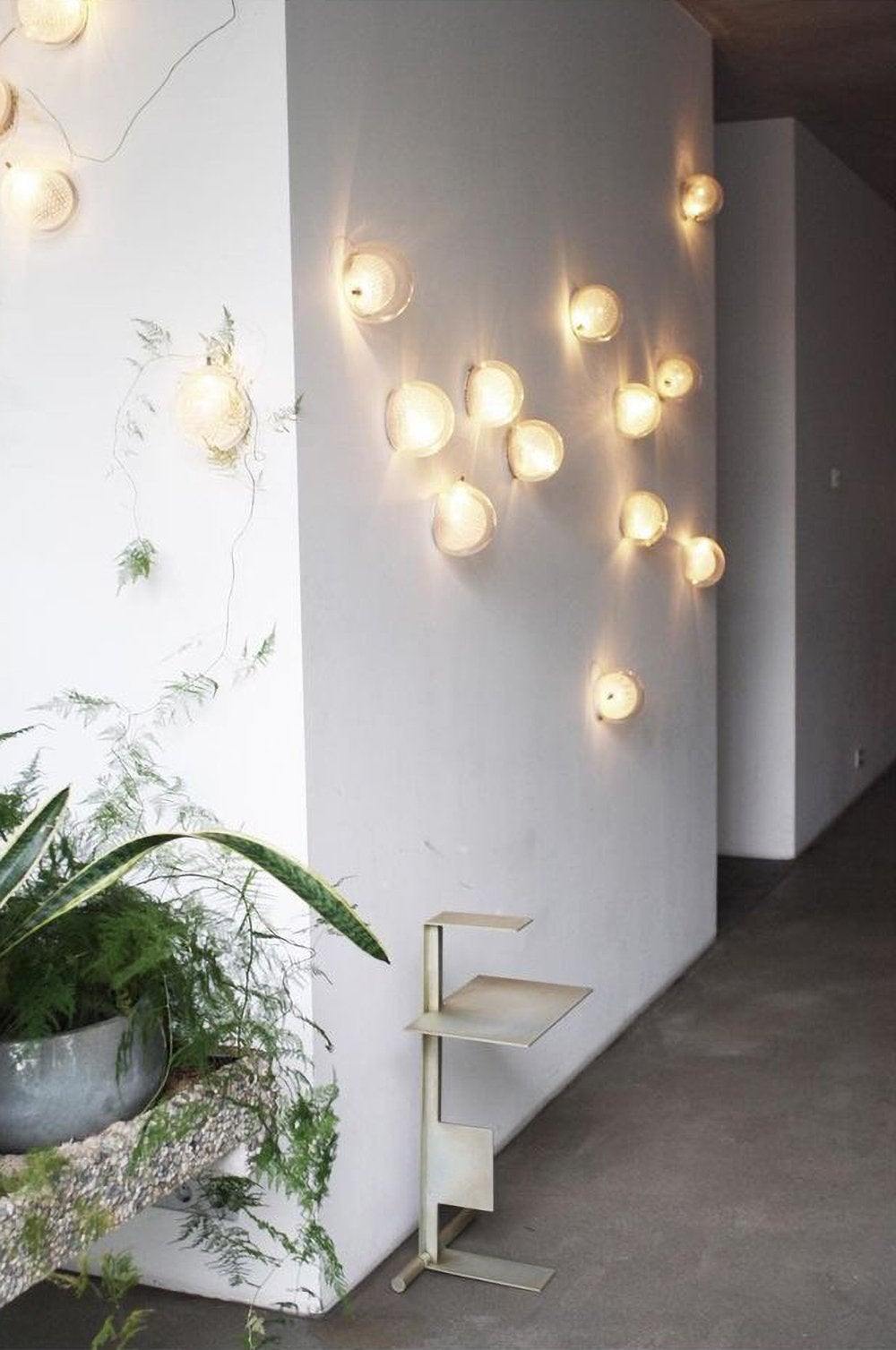 White-Clear Glass Wall Lamp