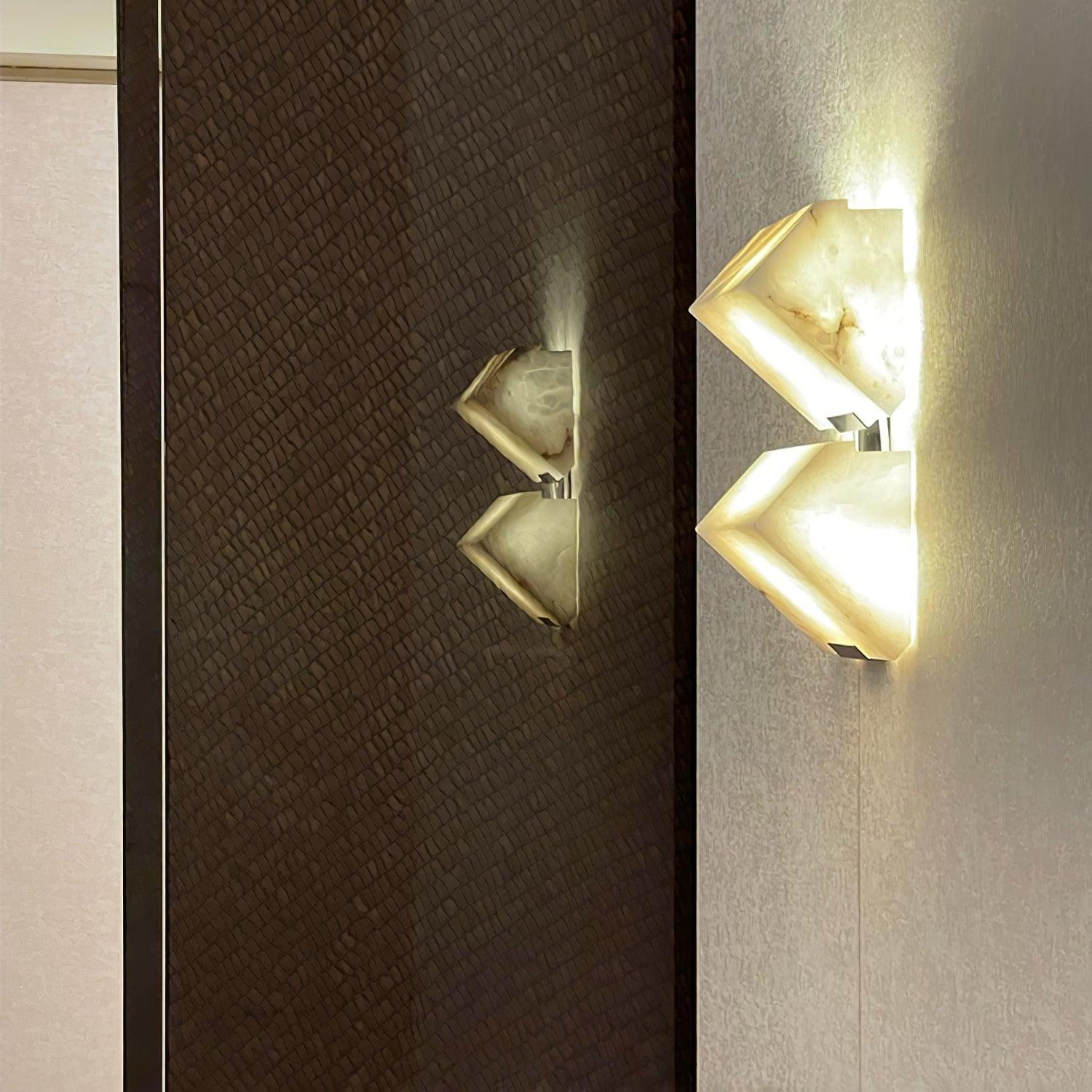 アラバスター階段ウォールランプ