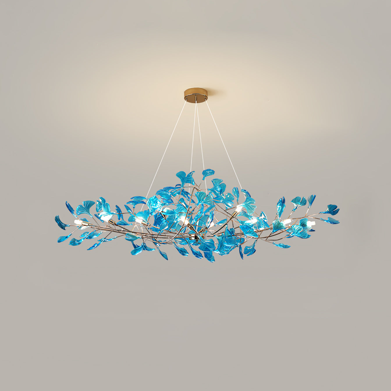 Acrylic Gingko Chandelier