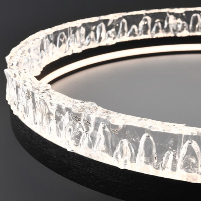 リビングルーム、キッチンに最適なスタイリッシュなLEDクリスタルシーリングライト