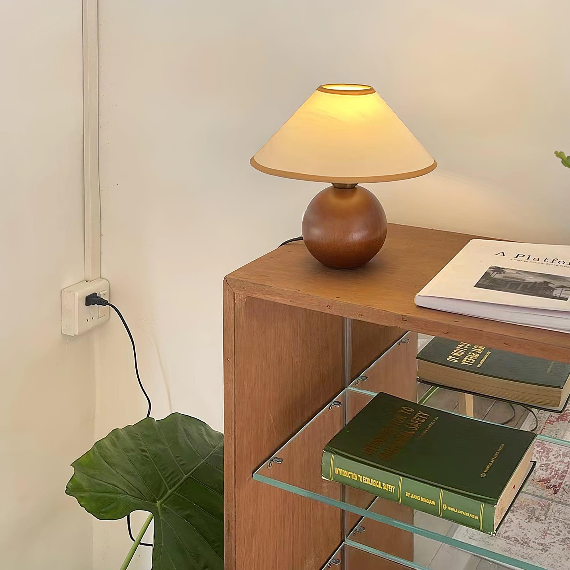 Cankut Wood Table Lamp