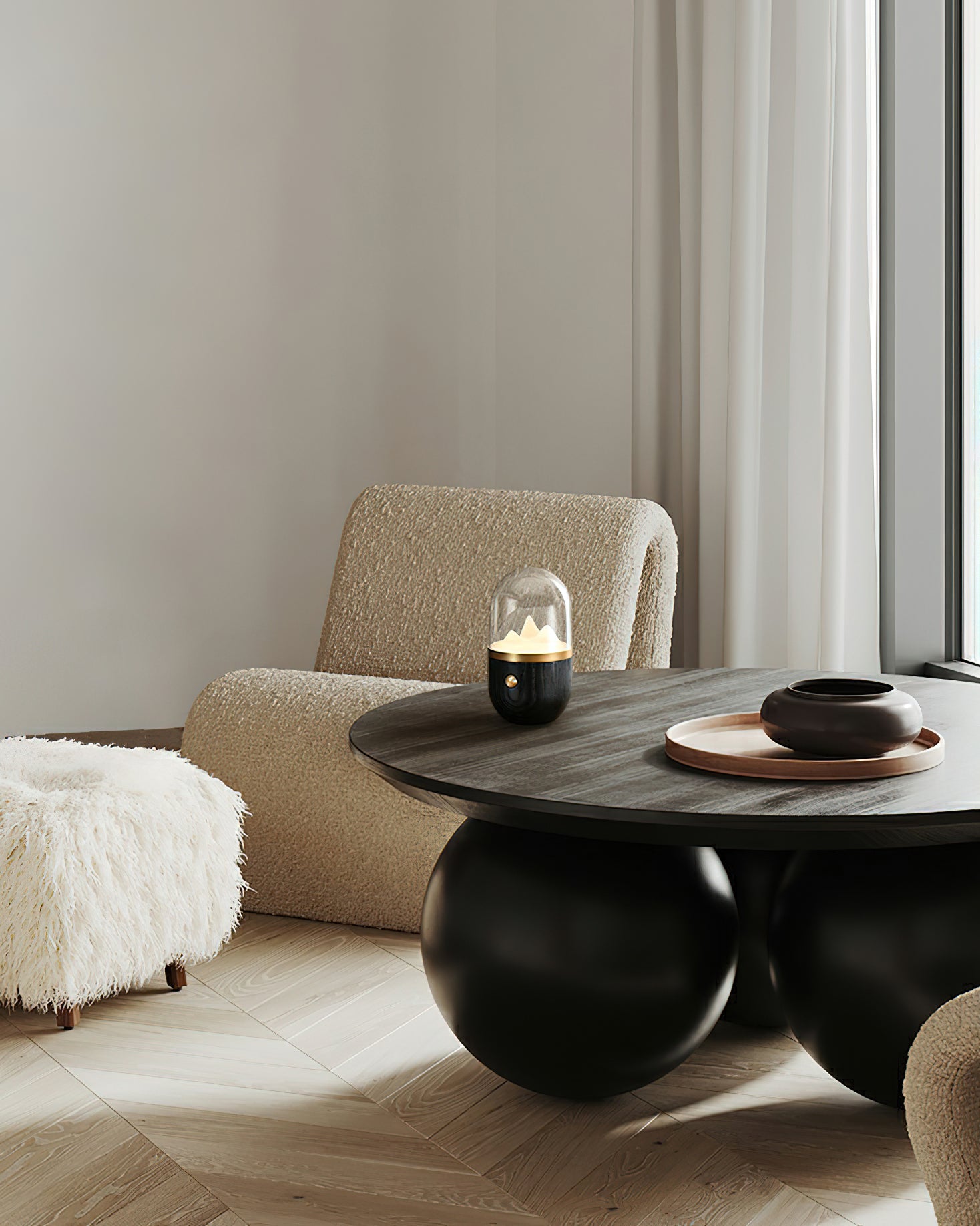 マウンテン ピーク ナイト テーブル ランプ