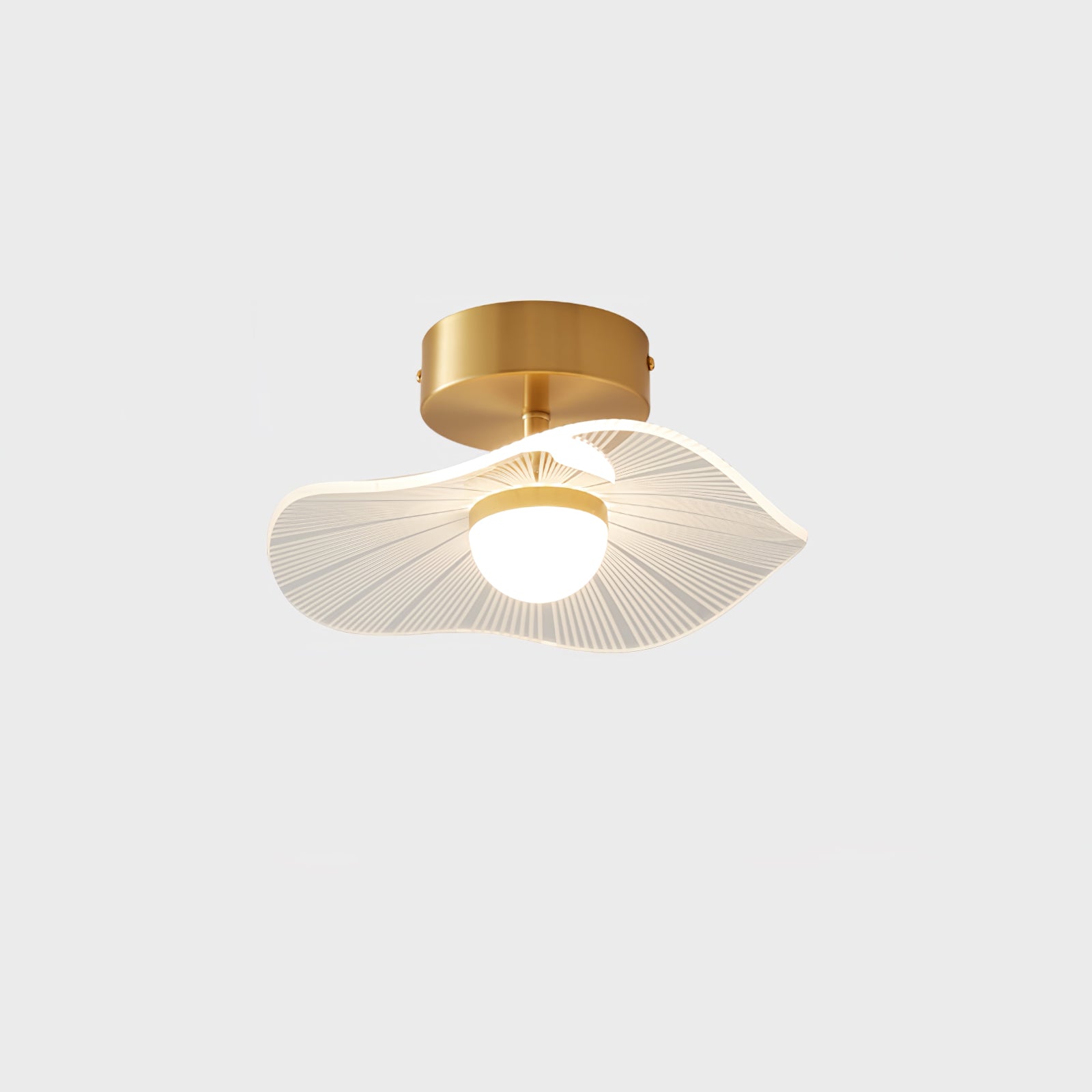 アクリル製蓮の葉の天井照明