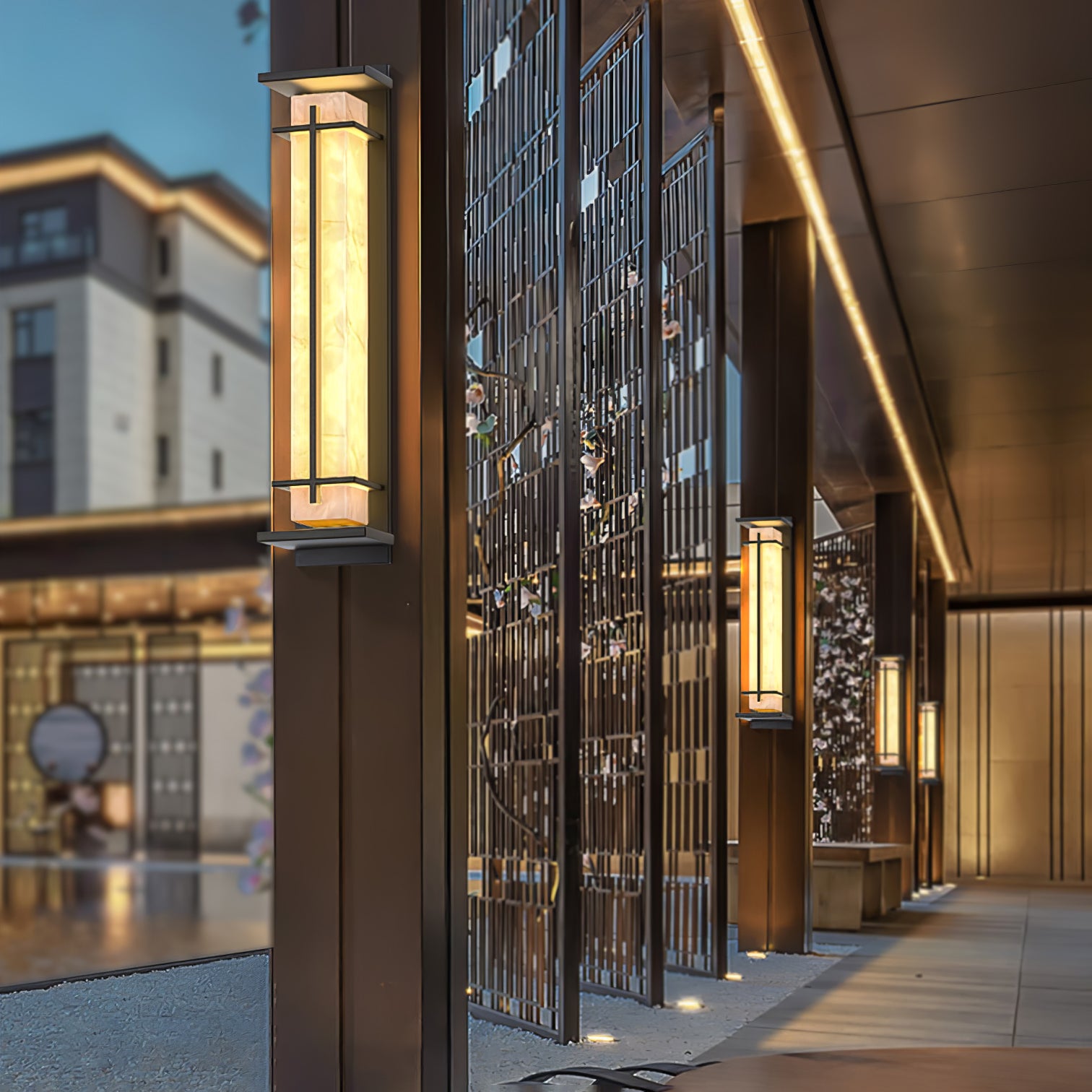 スクエア屋外壁掛けライト