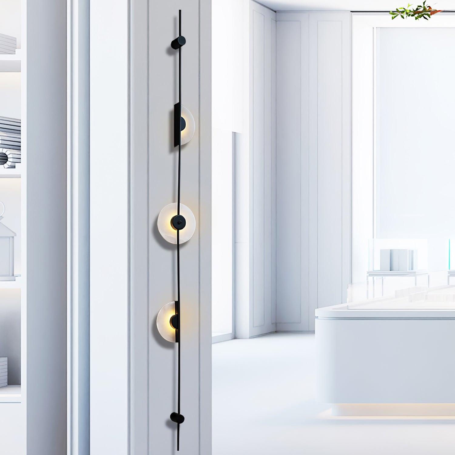 アラバスター垂直壁取り付け用燭台