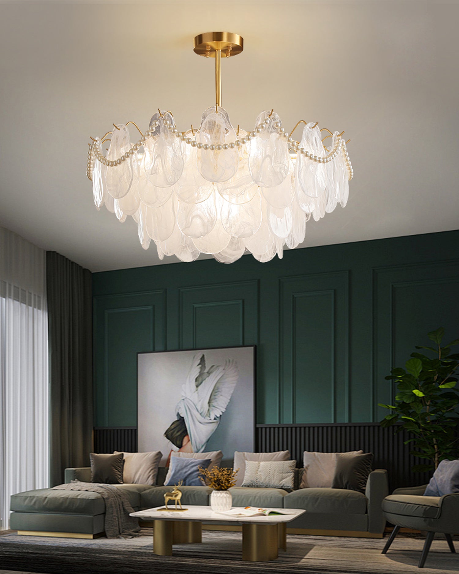 Oukaning Pearl Chandelier