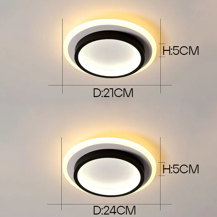 丸型メタルアクリルLED廊下天井照明